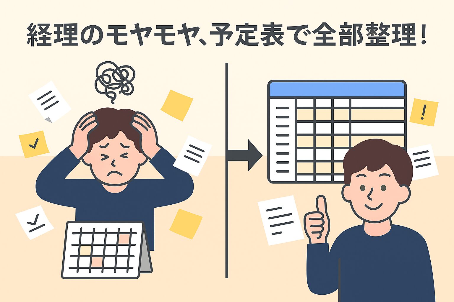 経理予定表のすすめ｜スケジュール管理だけじゃない、情報整理の工夫