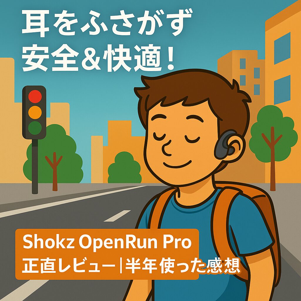 【骨伝導イヤホン】Shokz OpenRun Proを半年使った正直レビュー｜耳をふさがず安全＆快適！