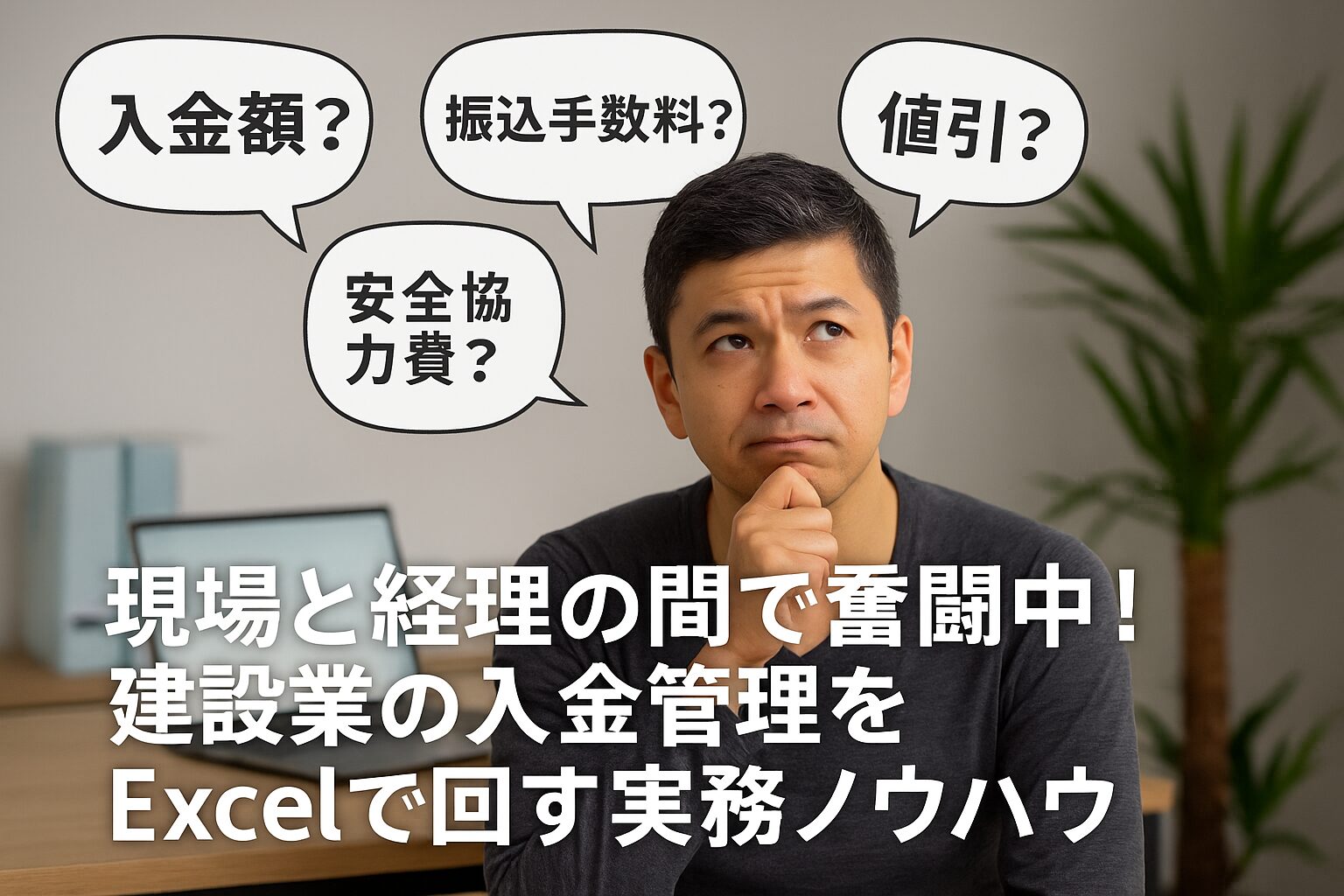 現場と経理の間で奮闘中！建設業の入金管理をExcelで回す実務ノウハウ