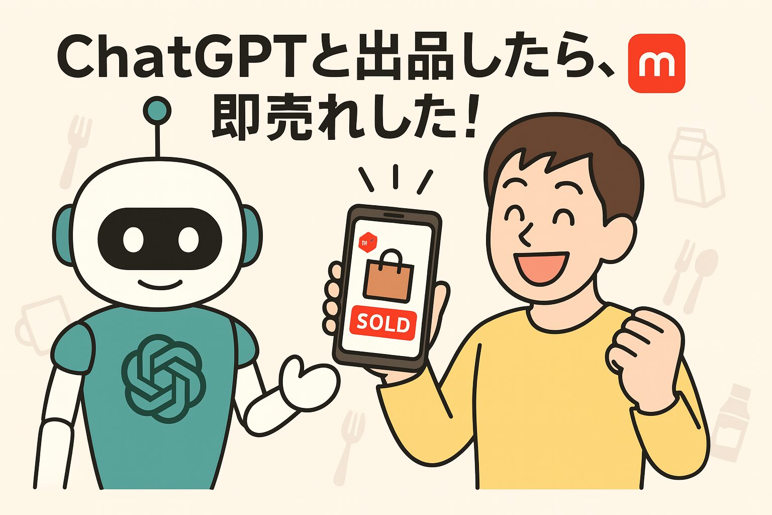 ChatGPTと一緒にメルカリ出品したら1時間で即売れ！出品が楽しくなるAI活用の実例